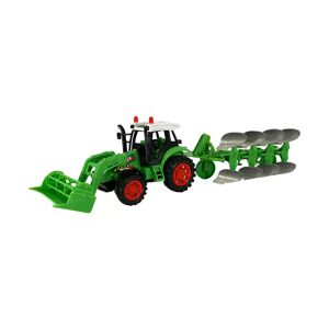 Satana Traktor M/plov Og Frontlæsser - Grøn Eller Rød Fra Farmworld (Farve: Grøn)