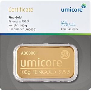 Umicore guldbarre 100g