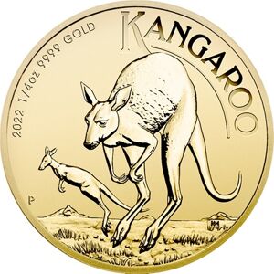 Australian Kangaroo 1/4 oz guldmønt (2022)