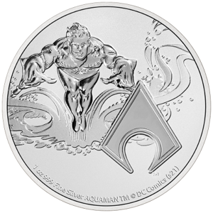 Sero Guld Aquaman 1oz sølvmønt (2022)