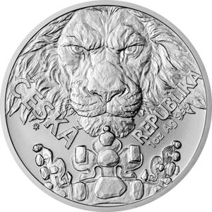 Sero Guld Tjekkisk løve 1oz sølvmønt (2023)