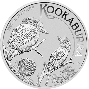 Sero Guld Australian Kookaburra 1 oz sølvmønt (2023)