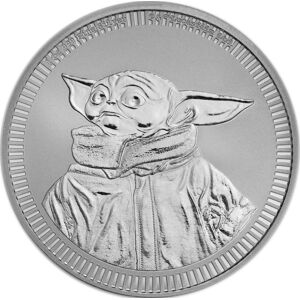Sero Guld Niue Star Wars - Grogu Baby Yoda - 1oz sølvmønt  2023