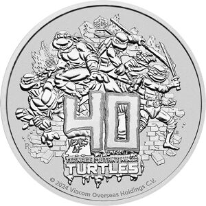 Sero Guld Tuvalu Teenage Mutant Ninja Turtles 40th - 1oz sølvmønt (2024)