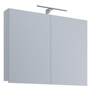 VCB1 spejlskab badeværelse spejlskab 60 cm inkl. lys hvid.