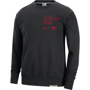 Chicago Bulls Standard Issue Nike Dri-FIT NBA-sweatshirt med rund hals til mænd - sort sort M