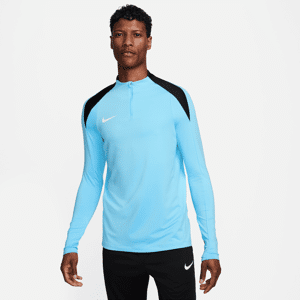 Nike Strike Dri-FIT-fodboldtræningstrøje med 1/2 lynlås til mænd - blå blå XL