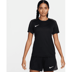 Kortærmet Nike Strike Dri-FIT-fodboldtrøje til kvinder - sort sort XL (EU 48-50)