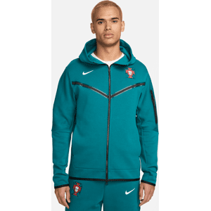 Portugal Tech Fleece Windrunner Nike Football-hættetrøje med lynlås til mænd - grøn grøn L