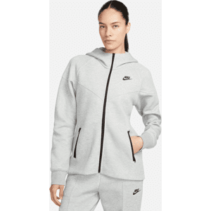 Nike Sportswear Tech Fleece Windrunner–hættetrøje med lynlås til kvinder - grå grå L (EU 44-46)