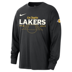 Langærmet Los Angeles Lakers Nike NBA Max90-T-shirt til mænd - sort sort M