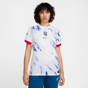 Norge 2024/25 Stadium Away Nike Dri-FIT Replica-fodboldtrøje til kvinder (kvindehold) - hvid hvid XL (EU 48-50)