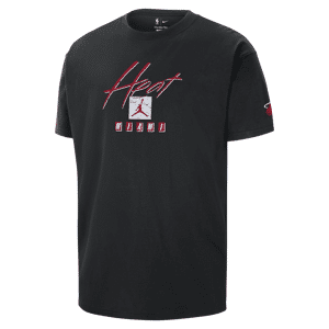 Miami Heat Courtside Statement Edition Jordan NBA Max90-T-shirt til mænd - sort sort L