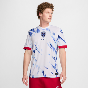 Norge 2024/25 Stadium Away Nike Dri-FIT Replica-fodboldtrøje til mænd (herrehold) - hvid hvid XL