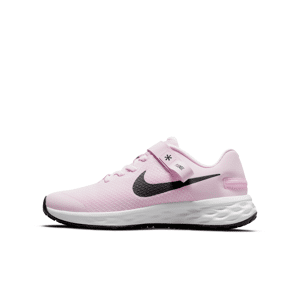 Nike Revolution 6 FlyEase Easy On/Off-løbesko til vej til større børn - Pink Pink 38