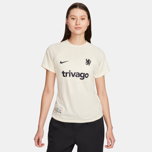 Chelsea FC Academy Pro Nike Dri-FIT Pre-Match-fodboldtrøje med korte ærmer til kvinder - brun brun XL (EU 48-50)