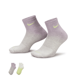 Stødabsorberende Nike Everyday Plus-ankelstrømper (2 par) - multifarvet multifarvet 34-38