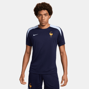 Maskinstrikket FFF Strike Nike Dri-FIT-fodboldtrøje med korte ærmer til mænd - blå blå M