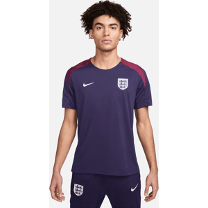 Maskinstrikket England Strike Nike Dri-FIT-fodboldtrøje med korte ærmer til mænd - lilla lilla M