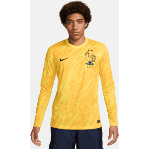 FFF 2024/25 Stadium Goalkeeper Nike Dri-FIT Replica-fodboldtrøje til mænd (herrehold) - gul gul XL