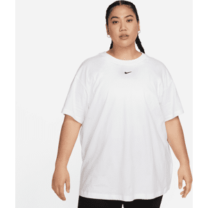 Nike Sportswear Essential-T-shirt til kvinder (plus size) - hvid hvid 3X