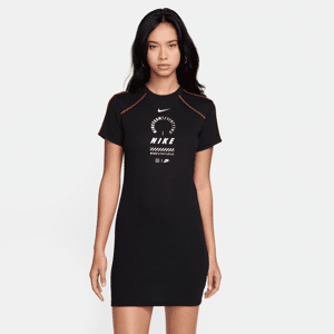 Nike Sportswear-kjole med korte ærmer til kvinder - sort sort L (EU 44-46)