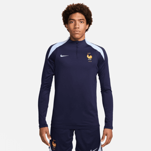 FFF Strike Nike Dri-FIT-fodboldtræningstrøje til mænd - blå blå XXL