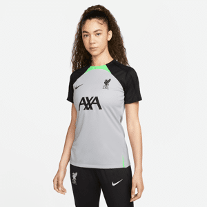 Maskinstrikket Liverpool FC Strike-Nike Dri-FIT-fodboldtrøje til kvinder - grå grå M (EU 40-42)
