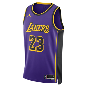Los Angeles Lakers Statement Edition Jordan Dri-FIT NBA Swingman-trøje til mænd - lilla lilla S