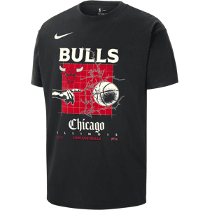 Chicago Bulls Courtside Nike NBA Max90-T-shirt til mænd - sort sort XL