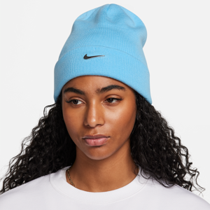 Nike Peak-strikhue med opslag og Swoosh i metal - blå blå Onesize