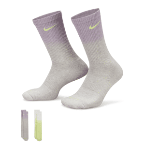 Stødabsorberende Nike Everyday Plus-crewstrømper (2 par) - multifarvet multifarvet 42-46