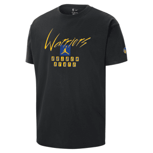 Golden State Warriors Courtside Statement Edition Jordan NBA Max90-T-shirt til mænd - sort sort L