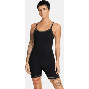 Kort Nike One Dri-FIT-bodysuit til kvinder - sort sort XL (EU 48-50)