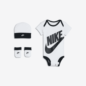 Nike-sæt i tre dele til babyer (0-6 M) - hvid hvid 0-6M
