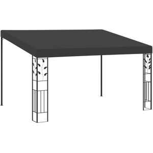 vidaXL vægmonteret pavillon 4x3x2,5 m antracitgrå