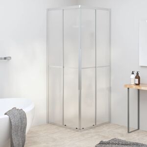 vidaXL brusekabine 80x80x180 cm matteret sikkerhedsglas