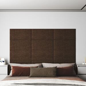 vidaXL vægpaneler 12 stk. 60x30 cm 2,16 m² stof brun