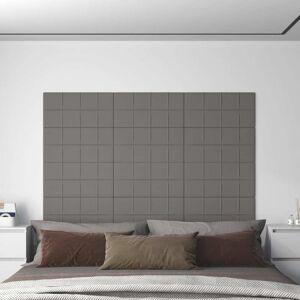 vidaXL vægpaneler 12 stk. 60x30 cm 2,16 m² stof lysegrå