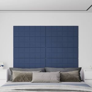 vidaXL vægpaneler 12 stk. 90x30 cm 3,24 m² stof blå
