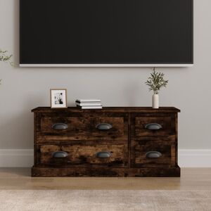 vidaXL tv-bord 100x35,5x45 cm konstrueret træ røget egetræsfarve