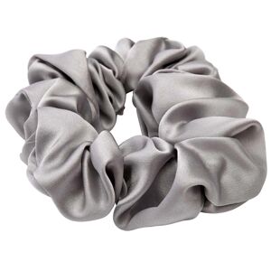 Lenoites Mulberry Silk Scrunchie, Grey