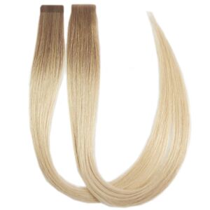 Rapunzel of Sweden Premium Tape Extensions - Seamless & Classic 3 (50 cm) Cool Platinum Blonde Balayage B7.3/10.10