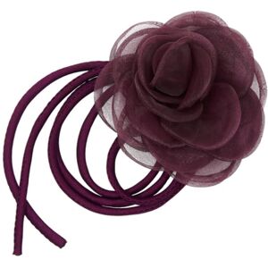 Pico Organza Rose String Dark Plum