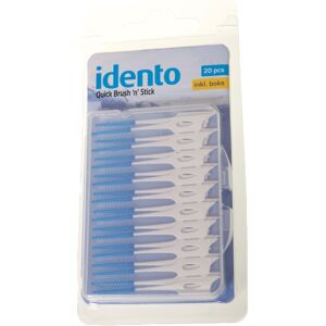 Idento Quick Brush´n´stick inkl. Travelboks (Blå)   20 stk.