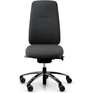 RH Logic 220 Ergonomisk kontorstol, Stof Charcoal (Select SC60051), Nakkestøtte Nej, Armlæn Nej, Valg af hjul Hjul til bløde gulve