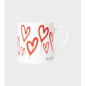 Paul Smith Graffiti Heart Mug White/Red ONESIZE