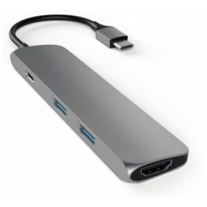 Satechi Slim Usbc Multiportadapter, Space Gray