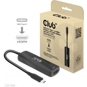 Club 3D Cac-1588 Type C - Hdmi 2.1 Pd 100w -Aktivadapter, 4k120 Hz - 8