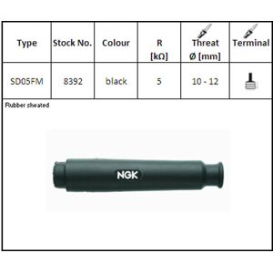 NGK-stik SD-05 FM, lige lang sort